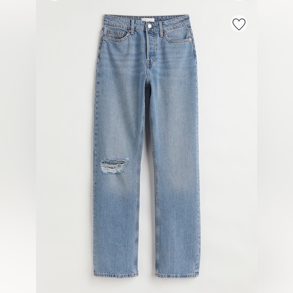 HM Straight Leg Jeans (Denim Blue wash) - Picture 1 of 2